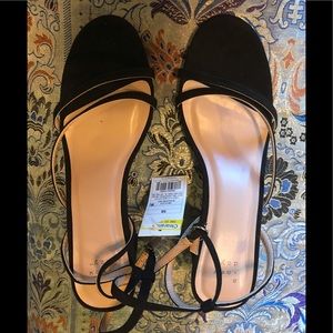 Black Suede Strappey Pumps A New Day Size 7.5